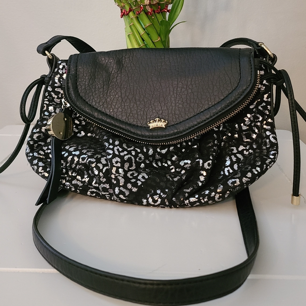 Juicy Couture Leopard Mini Traveler Crossbody Bag